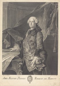 Abel François Poisson, Marquis de Marigny - Johann Georg Wille after Louis Tocqué