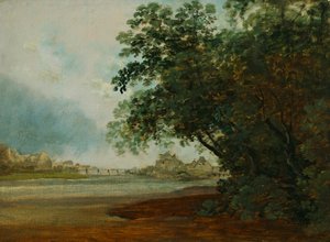 Isar avec Praterinsel - Johann Georg von Dillis