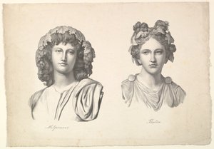 Melpomène et Thalie, 1823-26 - Johann Gottfried Schadow