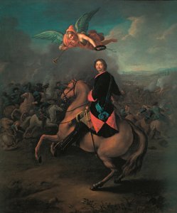 Pierre Ier à la bataille de Poltava, années 1710 - Johann Gottfried Tannauer