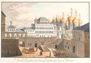 Vue du Kremlin à Moscou. Le palais Terem, 1813