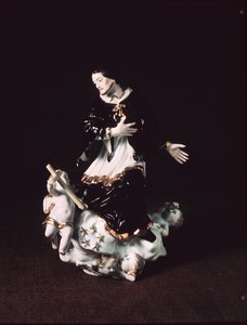 Figure de Meissen de Saint Jean Népomucène, d