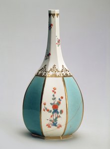 Flacon, en forme de bouteille de saké japonaise, pour la manufacture de Meissen, vers 1725