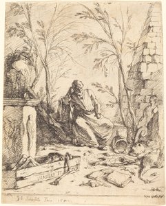 Démocrite méditant - Johann Heinrich Schönfeld