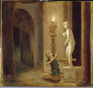 Pygmalion devant la statue de Vénus - Johann Heinrich Wilhelm Tischbein