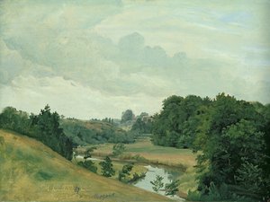 La rivière Alster à Poppenbüttel le matin, 1883