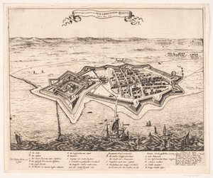 Ville et château de Landscron conquis par I.K.M Christiano Quinto en 1676 - Johann Husman
