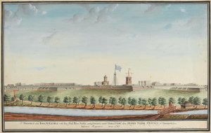 Vue du Fort St George - Johann Jacob Ludewig Rothmeyer
