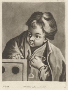 Garçon avec une boîte - Johann Jacobus Haid