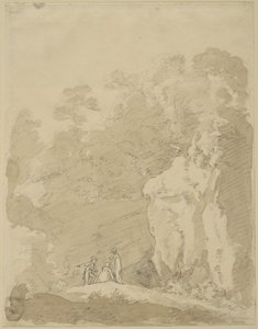 Homme et deux dames - Johann Jakob Dorner der Jüngere