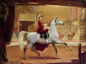 Le cavalier du cirque - Johann Jakob Eduard Handwerk