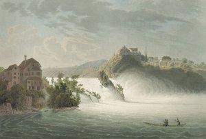 Les Chutes du Rhin, gravé par J. Hurlimann