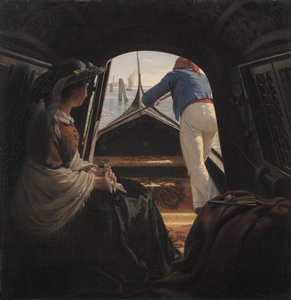 Une gondole - Johann Julius Exner