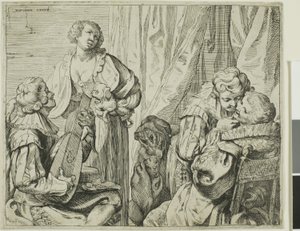 Intérieur avec deux couples d