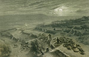 La Vallée des Bergers à Bethléem - Johann Martin Bernatz