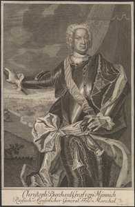 Portrait du comte Burkhard Christoph von Münnich 1683-1767