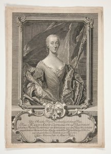 Portrait de Marie Anne Catherine von Veltheim - Johann Martin Bernigeroth