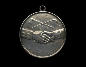 Médaille de paix indienne de Thomas Jefferson, c.1801 - Johann Mathias Reich