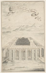 Étude pour Le Temple à Jérusalem, Planche 424, Physica Sacra - Johann Melchior Füssli