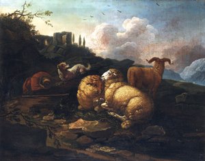 Johann Melchior Roos Mouton et berger - Johann Melchior Roos