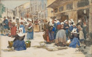 Marché de Concarneau - Johann Nepomuk Geller