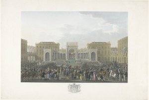 Inauguration de Guillaume Ier à Bruxelles le 21 septembre 1815 - Johann Nepomuk Gibèle