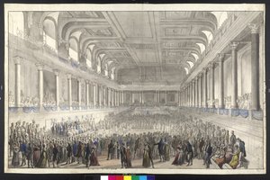 Redoute de Berth pendant la convention viennoise - Johann Nepomuk Hoechle