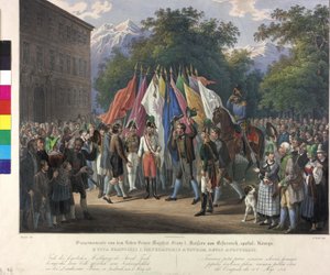 Hommage héréditaire au Tyrol 1816 - Johann Nepomuk Hoechle