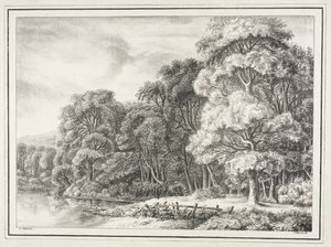 Paysage Forestier avec Lac, 1811-1816