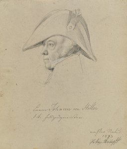 Baron Johann von Hiller - Johann Peter Krafft