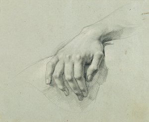 Étude de main pour "Arindal et Daura" - Johann Peter Krafft