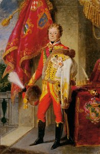 Ignaz Graf Gyulay von Naros-Nemeth et Nadaska en uniforme hongrois