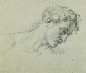 Étude de tête pour "Arindal et Daura"
