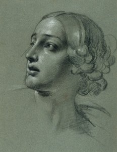 Étude de tête pour "Arindal et Daura"