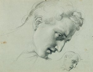Étude de tête pour "Arindal et Daura"