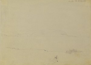 Esquisse de paysage du lac Balaton