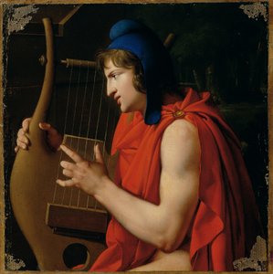 Orphée sur la tombe d