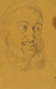 Étude de portrait de Rodolphe de Habsbourg et le prêtre