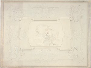 Plafond en stuc dans la salle à manger du Belvédère inférieur - Johann Peter Krafft