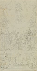 Baptême de Étienne de Hongrie - Johann Peter Krafft