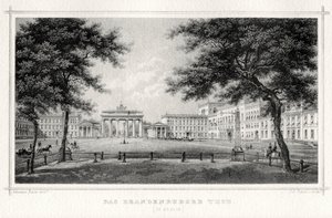 La Porte de Brandebourg, Berlin - Johann Poppei