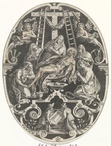 Lamentation du Christ (série Passion du Christ) - Johann Sadeler (I)