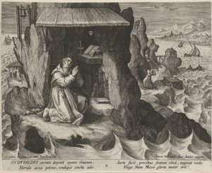Saint Gudwal du Pays de Galles en ermite