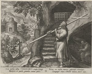 Saint Théodore Tiron en ermite