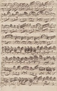 Allegro (Clavecin solo) de la première version de la Sonate n° 6 en sol majeur pour violon et clavecin obligé - Johann Sebastian Bach