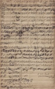 Manuscrit de la cantate Es ist das Heil uns kommen her (BWV 9)