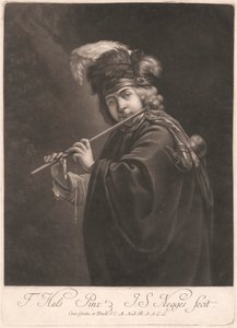 Garçon jouant de la flûte - Johann Simon Negges