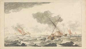 Châteaux, Ruines et Paysages Marins - Six Gravures Colorées - Johann Teyler