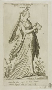 Mnémosyne (Mémoire), planche 3 de Parnassus Biceps - Johann Theodor de Bry