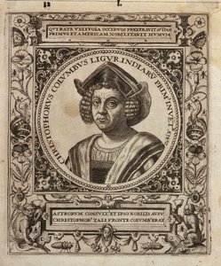 Portrait de Christophe Colomb - Johann Theodor de Bry